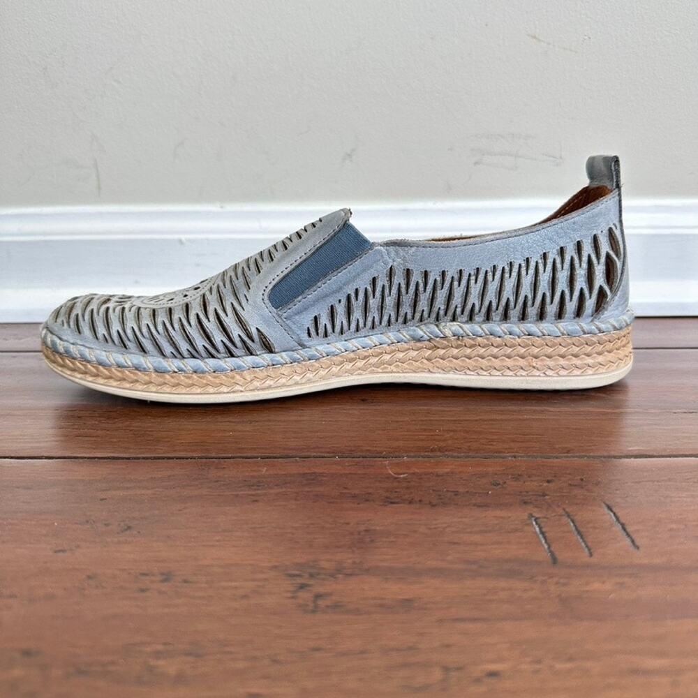 Spring Step Womens Sz 40 EU 9.5 US Newday Slip-On Shoe Leather Flats Blue - Picture 6 of 13
